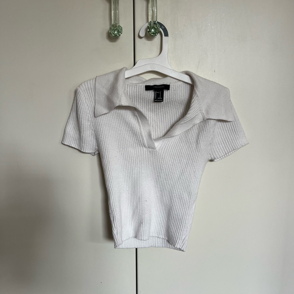 White Crop Top